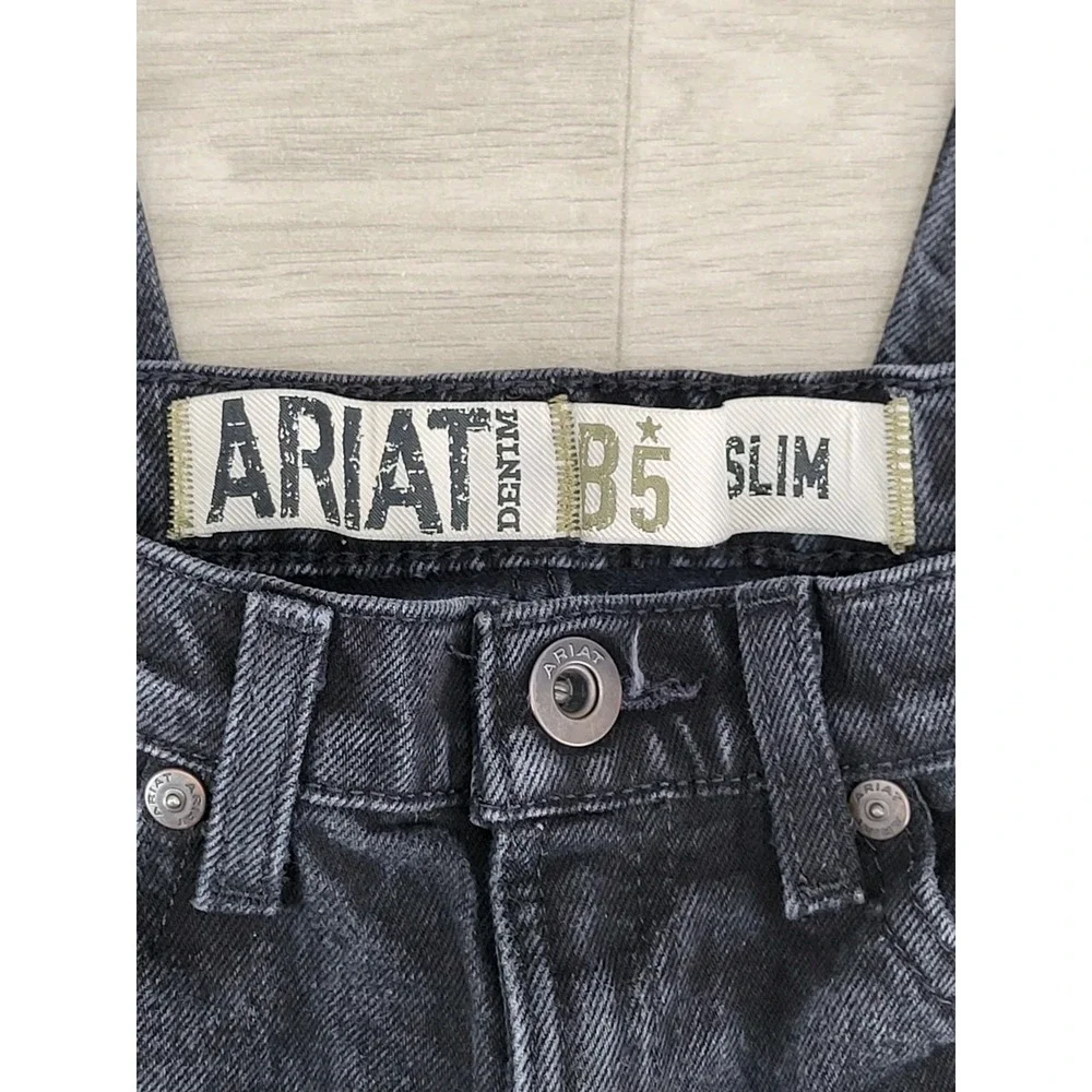 Ariat B5 Slim Jeans Boys 12 Dark Wash Denim Western Riding Pants Kids Casual